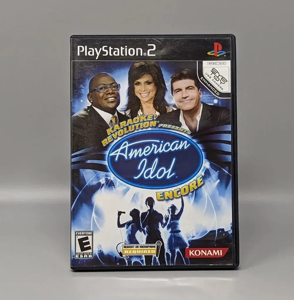 Karaoke Revolution American Idol PS2 PlayStation 2 Replacement Case & Manual